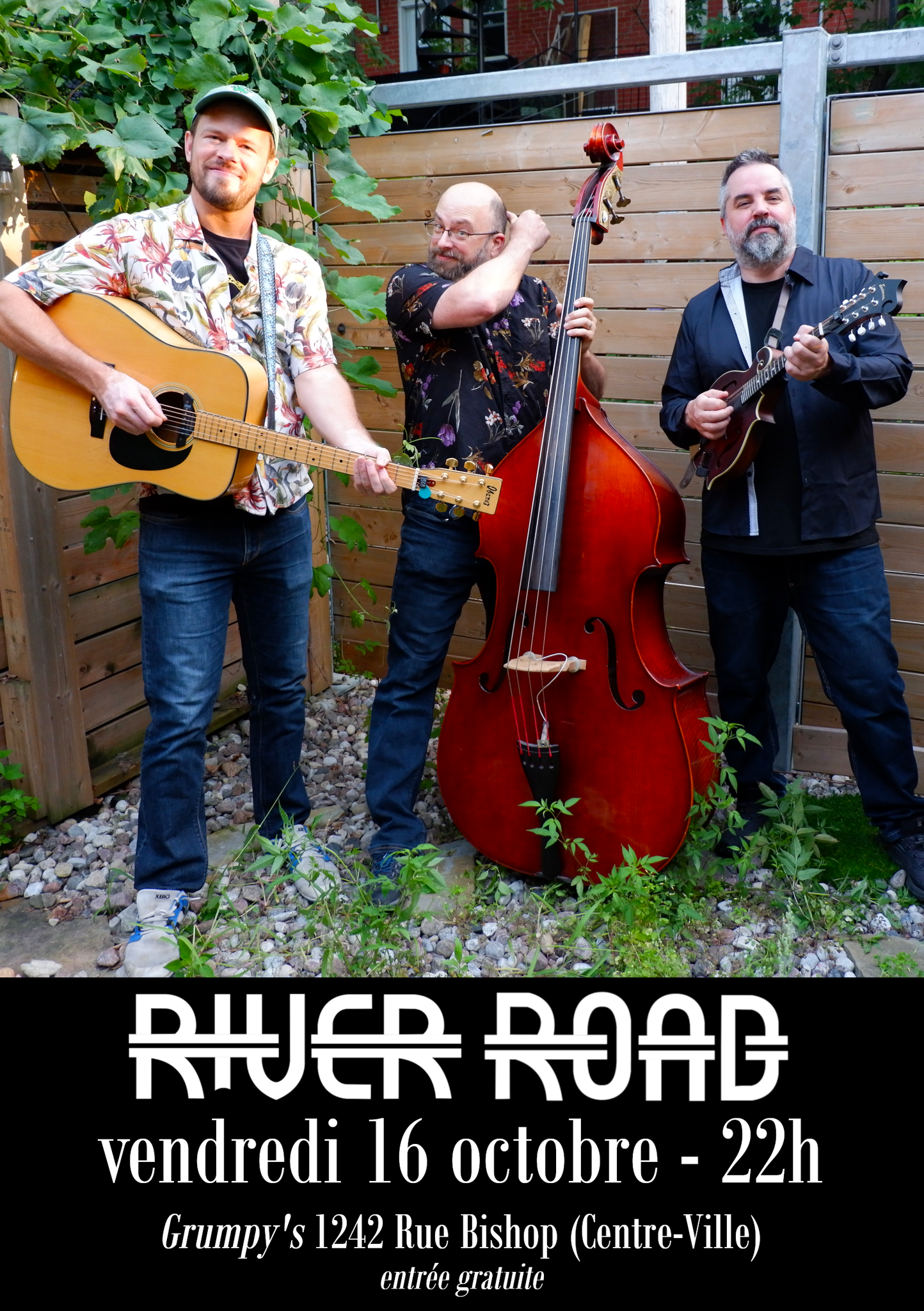 Affiche spectacle River Road au Grumpy's Bar